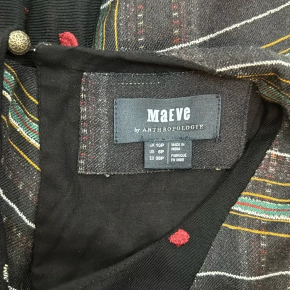 Anthropologie X Mauve Patterned Bliss Dress Size 6 NWOT - Picture 10 of 10